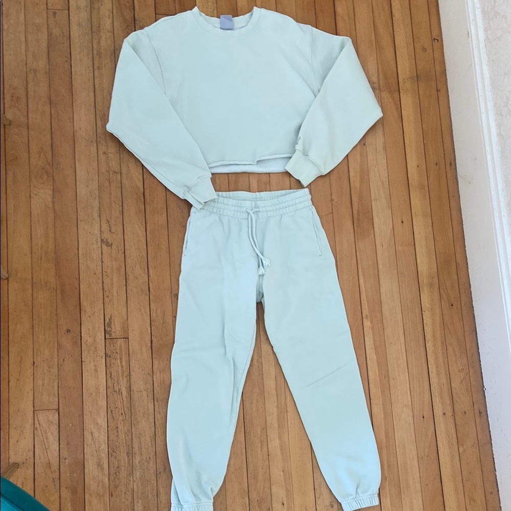 Mint green sweat set